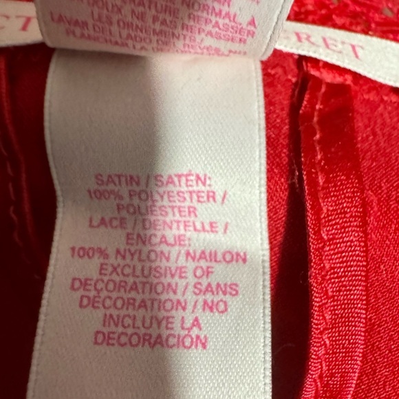 Victoria’s Secret Red Satin Rhinestoned Lace Chemise with Matching Robe M Medium - Picture 14 of 16